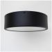 Plafon Redondo De Aluminio Preto Fosco 20cm 1L