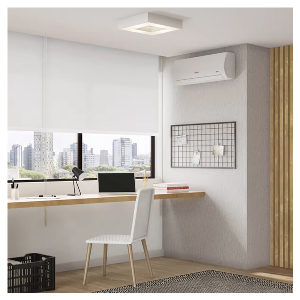 Plafon Sobrepor Quadrado Branco Fosco 40cm 4054