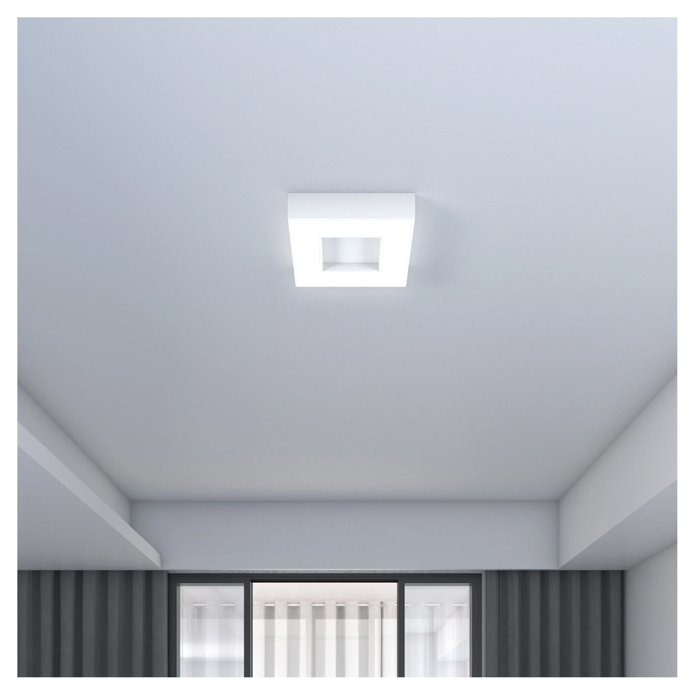 Plafon Sobrepor Quadrado Branco Fosco 40cm 4054