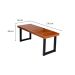 Banco 2 Lugares Capri Marrom e Preto 170 cm