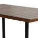 Mesa de Jantar Retangular Itália Marrom e Preta 160 cm