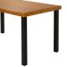 Mesa de Jantar Retangular Pisa Marrom e Preta 200 cm