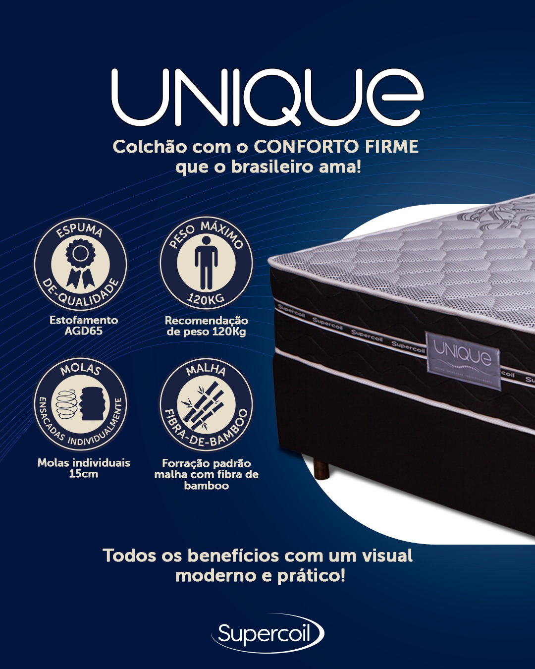 Colchão Solteiro De Molas Ensacadas Individualmente 188x88 Com 25 De Altura Un