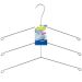 Cabide Cromado Triplo Para Camisas Polo Blusas Guarda Roupas