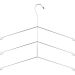 Cabide Cromado Triplo Para Camisas Polo Blusas Guarda Roupas