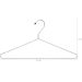 Conjunto 50 Cabide De Roupa Cromado Tintureiro Lavanderia