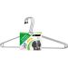 Conjunto 50 Cabide De Roupa Cromado Tintureiro Lavanderia