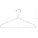 Conjunto 72 Cabide De Roupa Cromado Tintureiro Lavanderia
