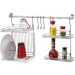 Kit Cozinha Barra Escorredor De Louças Prateleira Condimentos