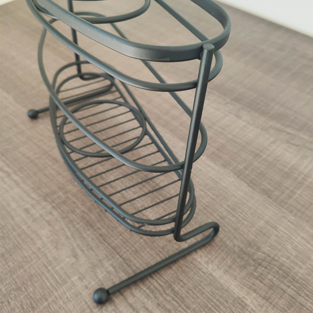 Suporte Preto Organizador para Secador e Chapinha de Parede ou Bancada
