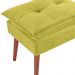 Kit 2 Puff Puf Opall Pes Palito 55x40cm Suede Amarelo MPassos