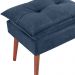 Kit 2 Puff Puf Opall Pes Palito 55x40cm Suede Azul Marinho MPassos