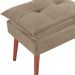Kit 2 Puff Puf Opall Pes Palito 55x40cm Suede Marrom Claro MPassos