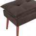 Kit 2 Puff Puf Opall Pes Palito 55x40cm Suede Marrom MPassos