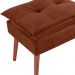 Kit 2 Puff Puf Opall Pes Palito 55x40cm Suede Terra Cota MPassos