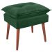 Kit 2 Puff Puf Opall Pes Palito 55x40cm Suede Verde MPassos