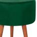 Kit 2 Puff Puf Redondo Pes Palito 44x40cm Suede Verde MPassos
