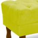Kit 2 Puff Puf Retro Capitone 52x44cm Suede Amarelo MPassos