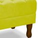 Kit 2 Puff Puf Retro Capitone 52x44cm Suede Amarelo MPassos