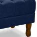 Kit 2 Puff Puf Retro Capitone 52x44cm Suede Azul Marinho MPassos