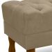 Kit 2 Puff Puf Retro Capitone 52x44cm Suede Capuccino MPassos