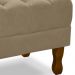 Kit 2 Puff Puf Retro Capitone 52x44cm Suede Capuccino MPassos