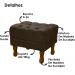 Kit 2 Puff Puf Retro Capitone 52x44cm Suede Marrom MPassos