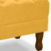 Kit 2 Puff Puf Retro Capitone 52x44cm Suede Mostarda MPassos