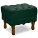 Kit 2 Puff Puf Retro Capitone 52x44cm Suede Verde MPassos