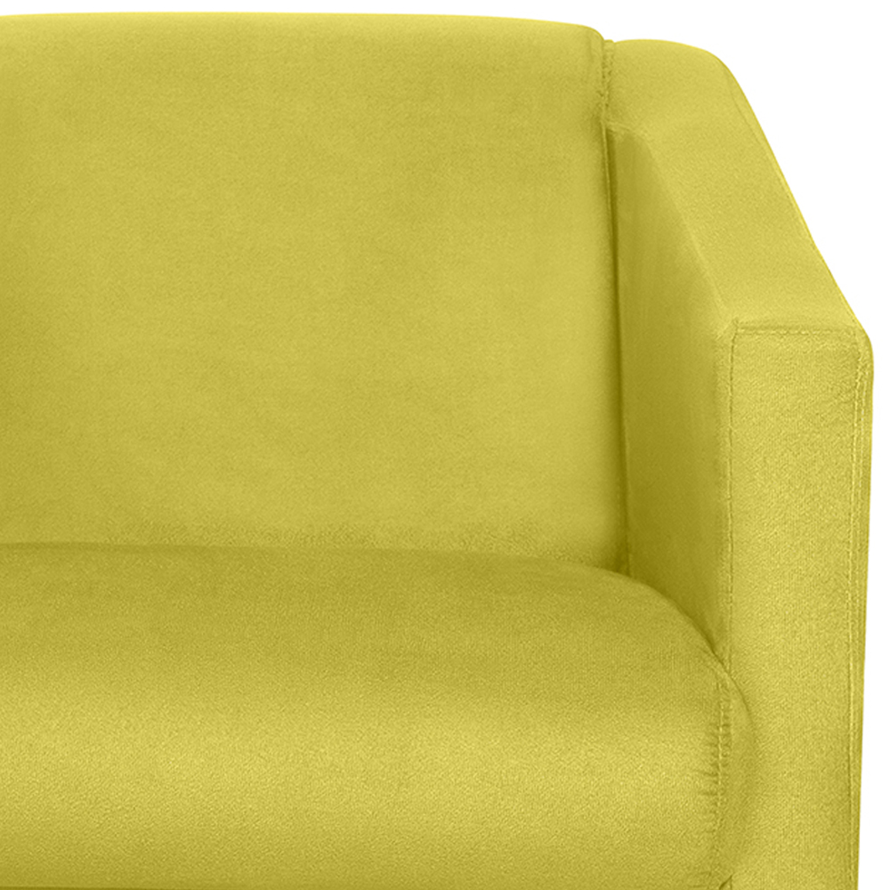 Poltrona Decorativa Bia Suede Amarelo MPassos