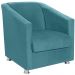 Poltrona Decorativa Bia Suede Azul MPassos