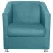 Poltrona Decorativa Bia Suede Azul MPassos