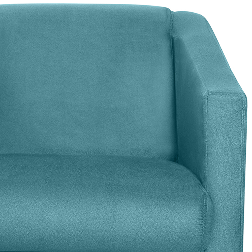 Poltrona Decorativa Bia Suede Azul MPassos