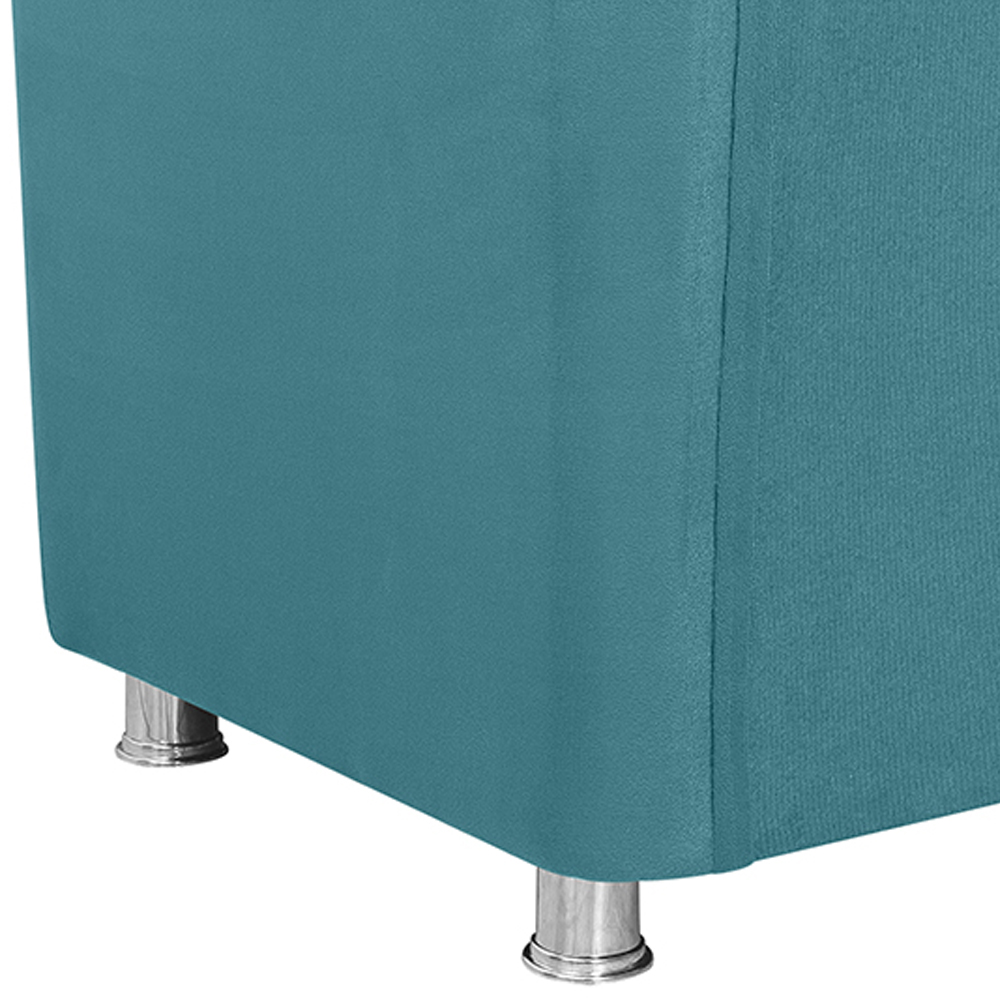 Poltrona Decorativa Bia Suede Azul MPassos