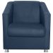 Poltrona Decorativa Bia Suede Azul Marinho MPassos