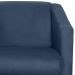 Poltrona Decorativa Bia Suede Azul Marinho MPassos