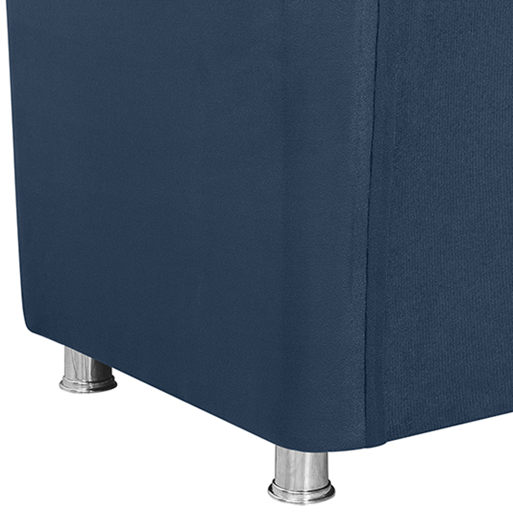 Poltrona Decorativa Bia Suede Azul Marinho MPassos
