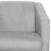 Poltrona Decorativa Bia Suede Cinza Claro MPassos