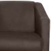 Poltrona Decorativa Bia Suede Marrom MPassos