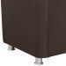 Poltrona Decorativa Bia Suede Marrom MPassos