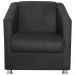 Poltrona Decorativa Bia Suede Preto MPassos