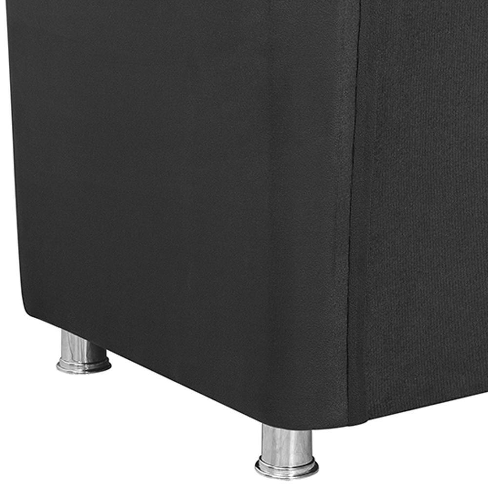 Poltrona Decorativa Bia Suede Preto MPassos