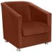 Poltrona Decorativa Bia Suede Terra Cota MPassos
