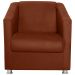 Poltrona Decorativa Bia Suede Terra Cota MPassos