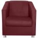 Poltrona Decorativa Bia Suede Vermelho Escuro MPassos