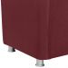 Poltrona Decorativa Bia Suede Vermelho Escuro MPassos