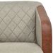 Poltrona Decorativa Silm Pes Em Madeira Bege Marrom MPassos