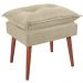 Puff Puf Opall Pes Palito 55x40cm Suede Bege MPassos