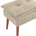 Puff Puf Opall Pes Palito 55x40cm Suede Bege MPassos