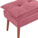 Puff Puf Opall Pes Palito 55x40cm Suede Rosa Escuro MPassos